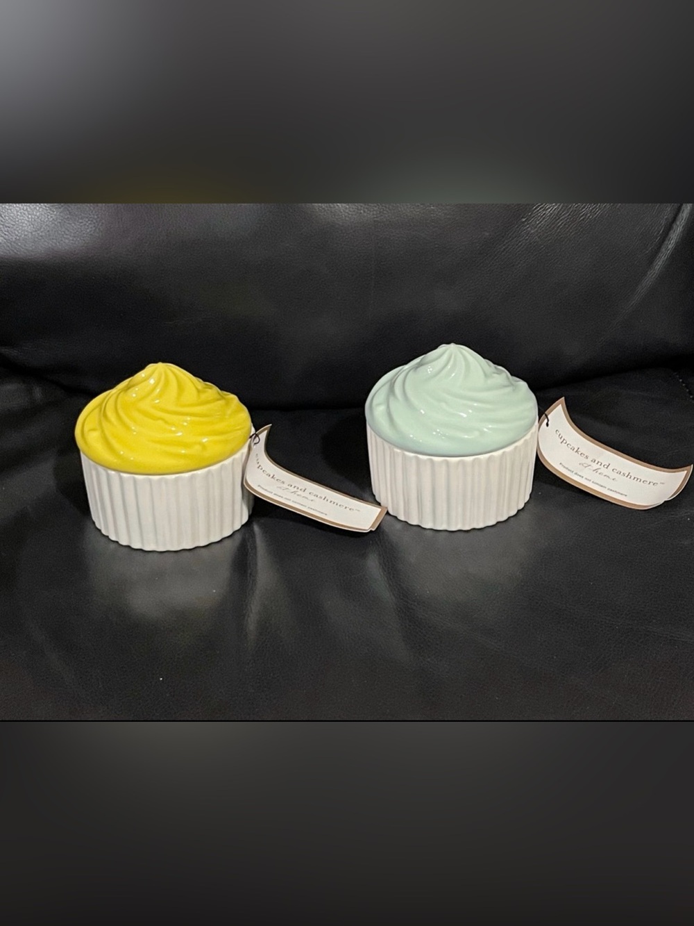 Cupcakes and Cashmere Ceramic Frosted Cupcakes, Set of 3